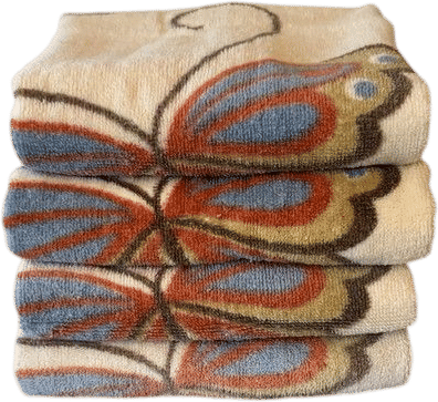 Hanae Mori Martex Butterfly Towels Set (4)