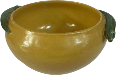 Vintage Signed Ceramic Lemon Bowl