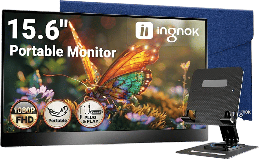 Ingnok Portable Monitor 15.6" FHD 1080P