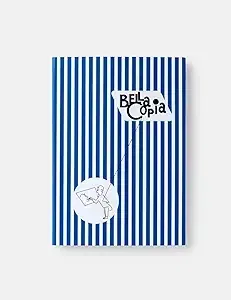 Bella Copia Blue Midsized Blank Notebook