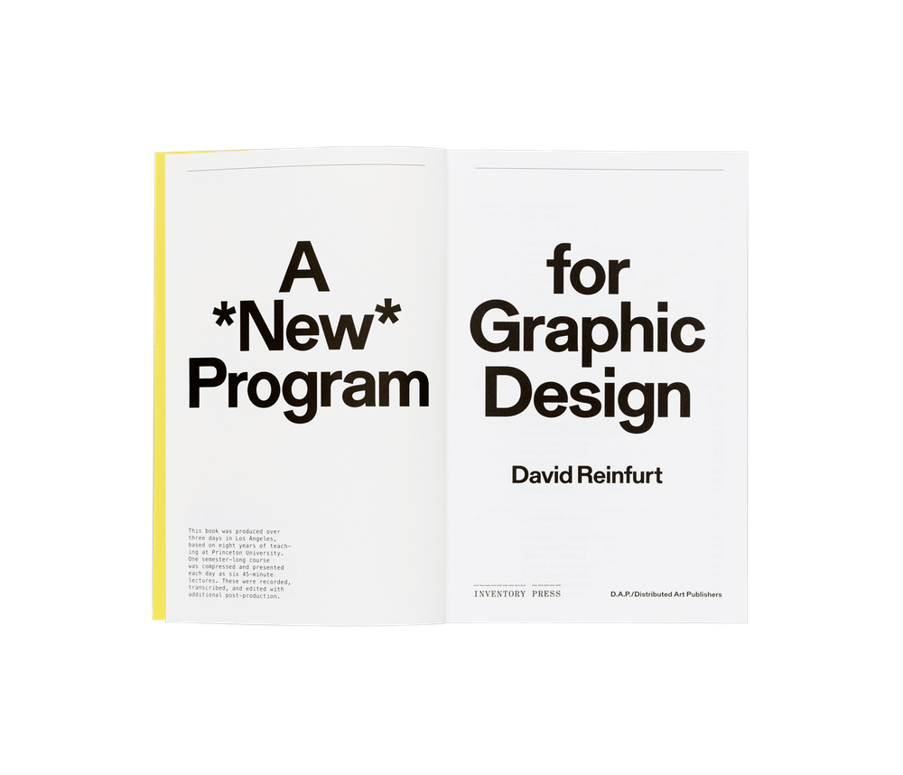 A New Program for Graphic Design