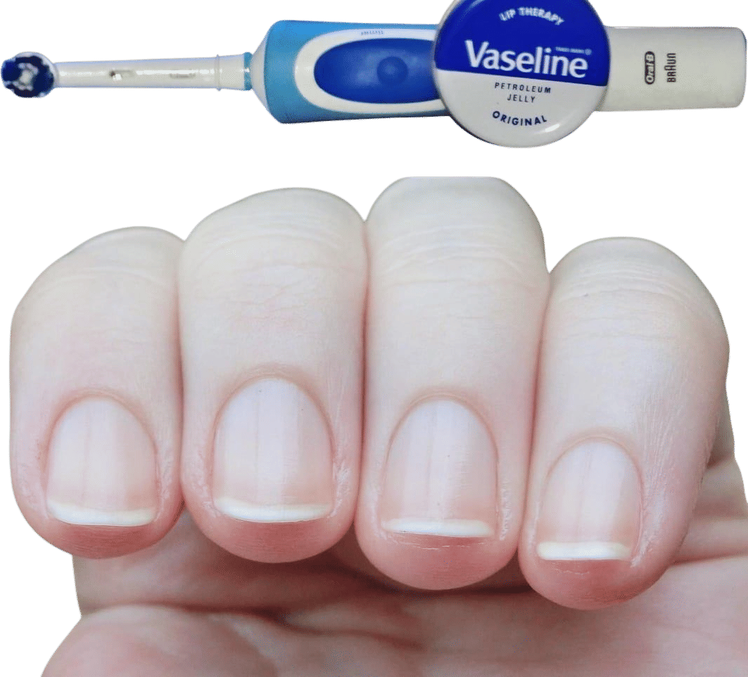 Massaging your nail beds