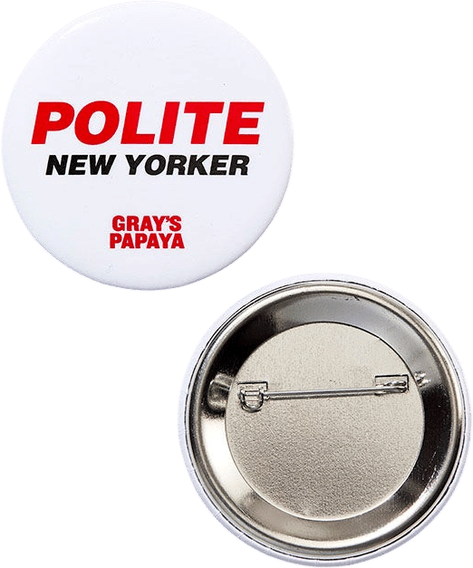"Polite New Yorker" Button 3-Pack