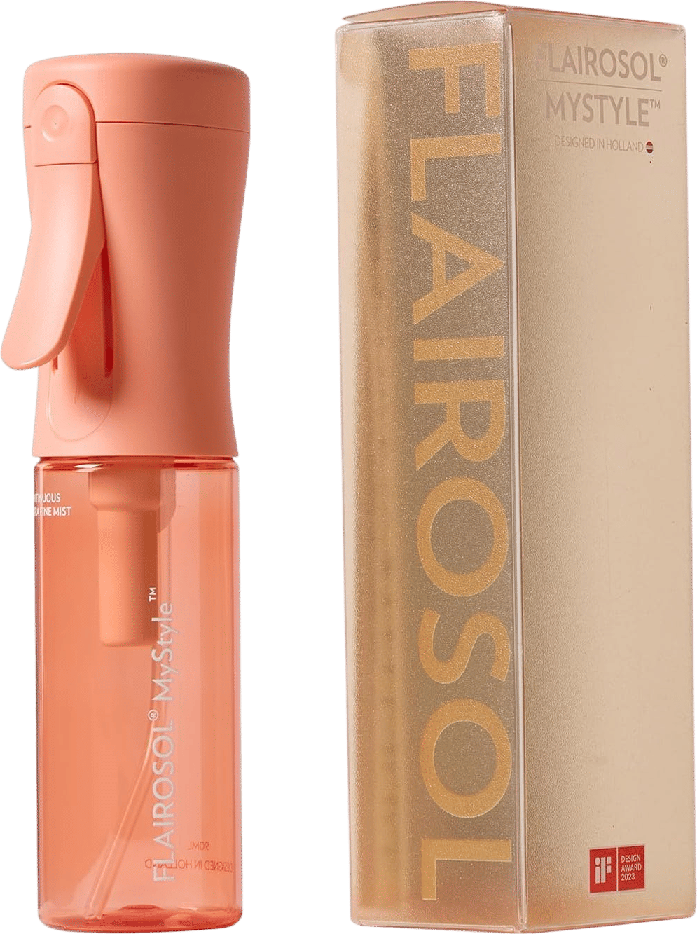 FLAIROSOL MyStyle Spray Bottle for Hair (Peach)