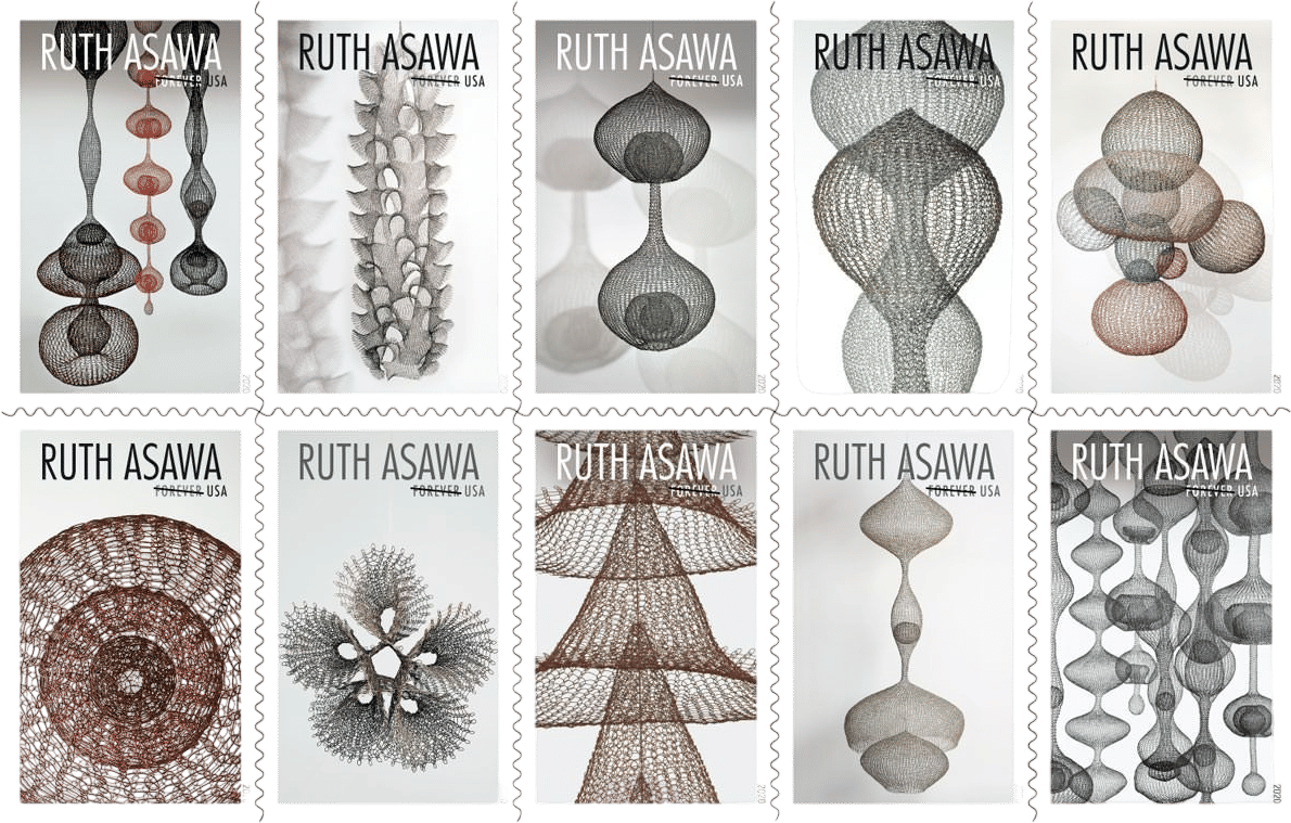 Ruth Asawa stamps