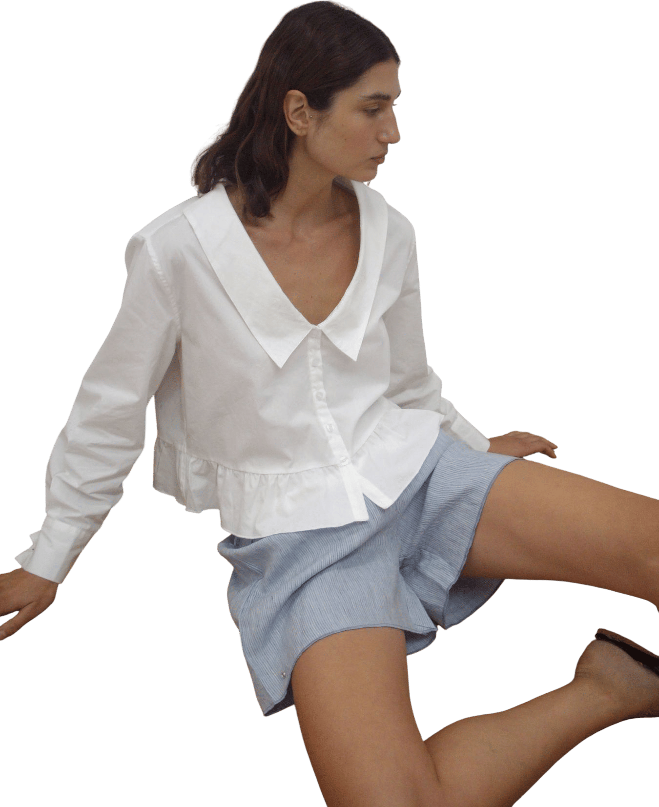 Deiji Studios Sweep Shirt - White