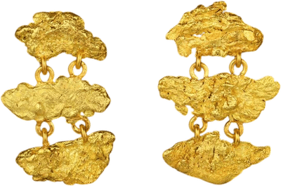 Australian Gold Nugget Earrings