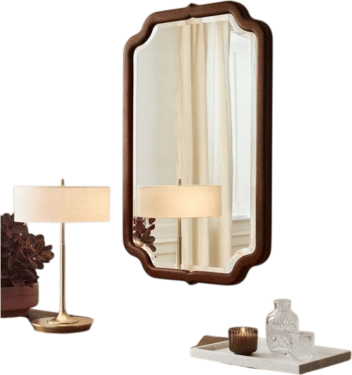 Natalia Wood Frame Mirror