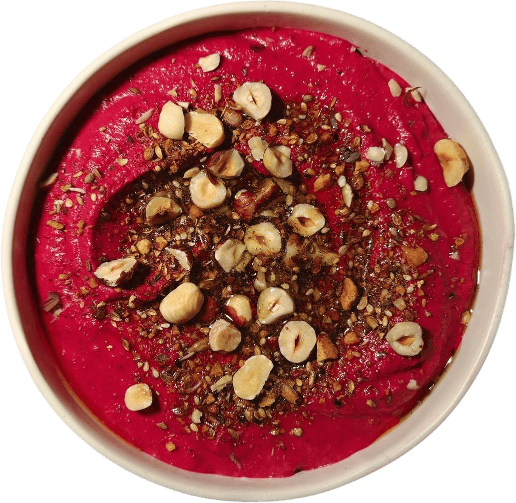 Beetroot Hummus with Egyptian Dukkah | CANAVA