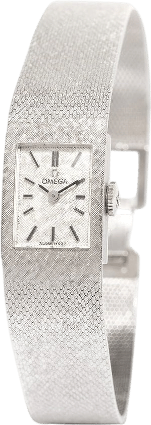 Vintage Omega White Gold Hexagonal Watch