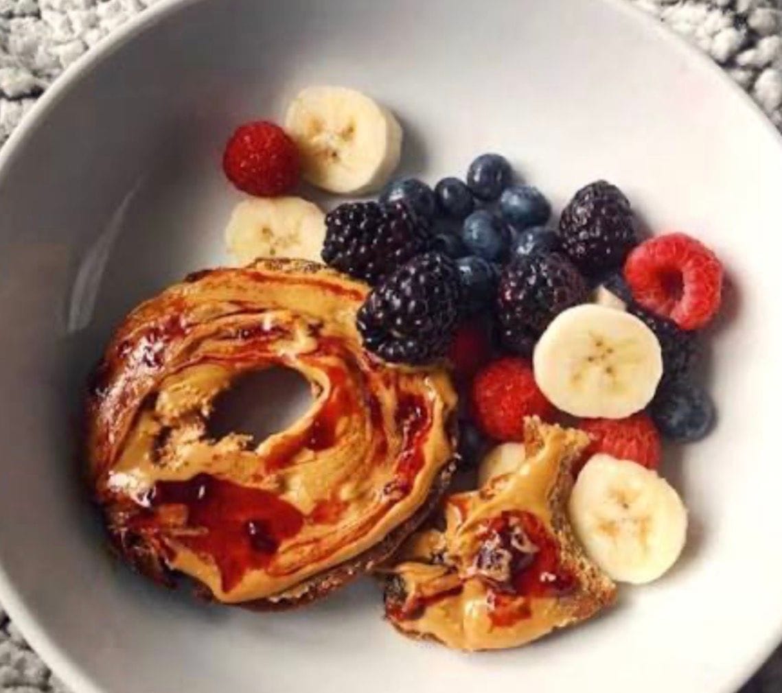 Butter, then PBJ