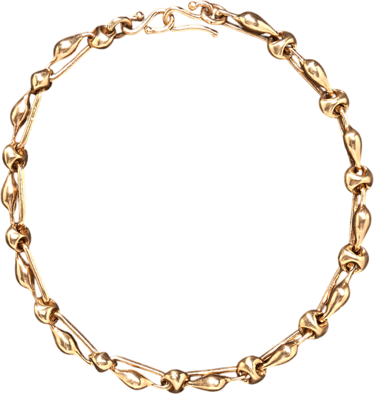 10k Gold Organic Link Bracelet