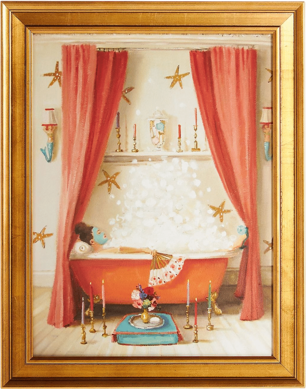 Princess Edwina Takes A Bath Art Print