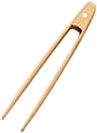 Bamboo Toast Tongs with Magnet