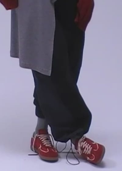 Tb.490 Rife Sheen Red Leather Sneakers