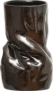 Bloomingville 5.5 Round Stoneware Organic Shaped Vase