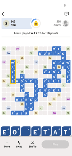 Playing a daily word game with your grandma