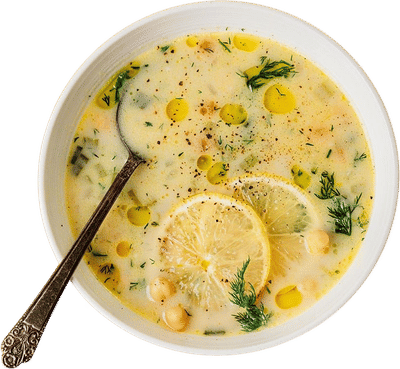 Vegetarian Avgolemono Soup Recipe