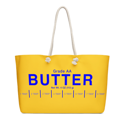 Butter Weekender Tote Bag