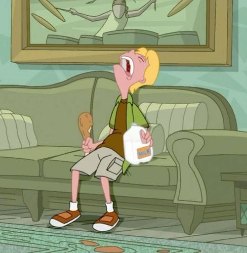 Sitting on the couch