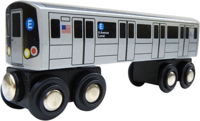 NYC Subway Wooden E Train