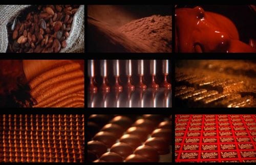 Title sequence for Willy Wonka and the Chocolate Factory