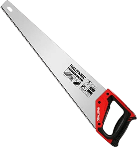 HAUTMEC 20-Inch Universal Hand Saw, Long Wood Saw with 8 TPI Triple-Ground Teeth, Low-Friction Blade & Ergonomic Handle, Pro Handsaw for Wood, Plywood, Plastic & Branch Cutting – HT0025