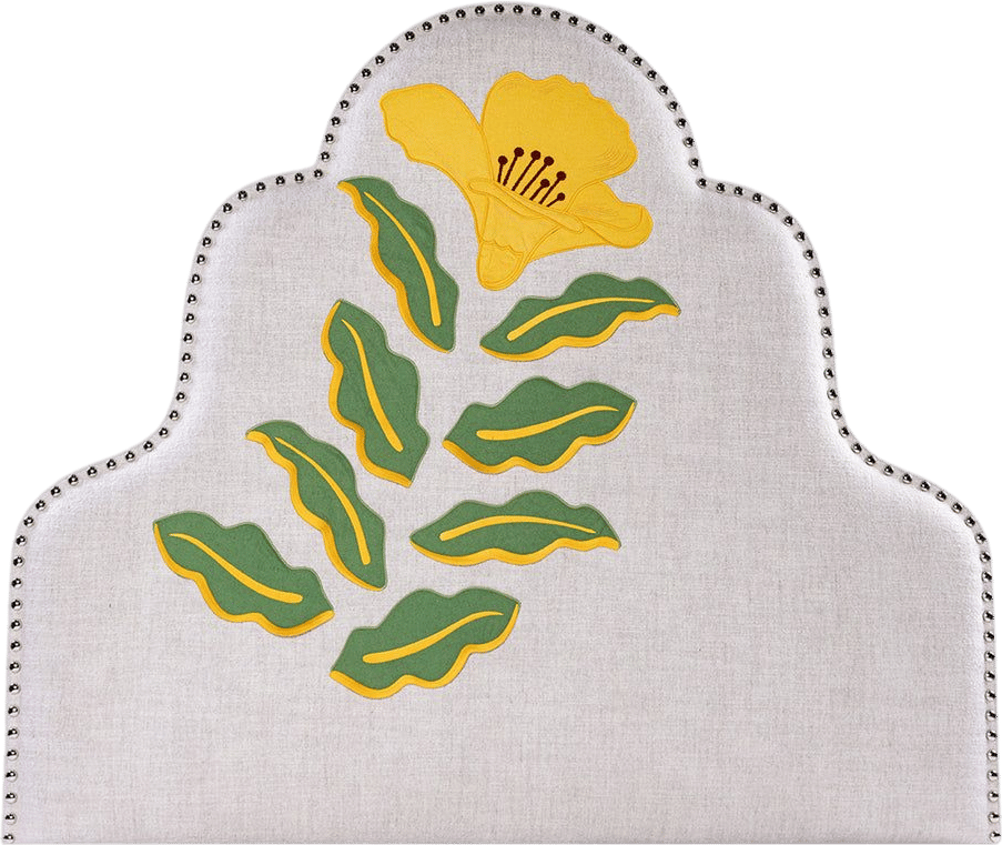 Kit Kemp Moonflower Headboard - Hibiscus