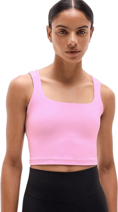 Transcend Square Neck Crop Sports Bra