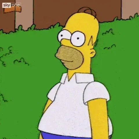 Homer Simpson-ing Into The Bushes