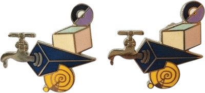 Vintage Peter Shire "Waterworks" Earrings