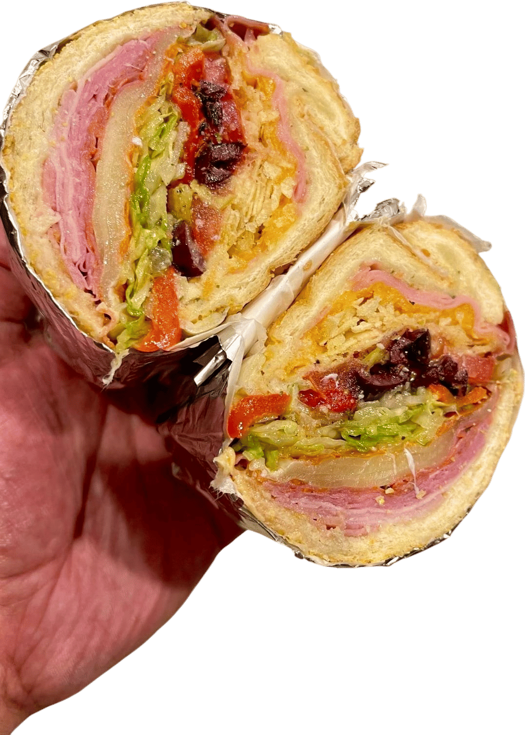 Potato chips in sandwich