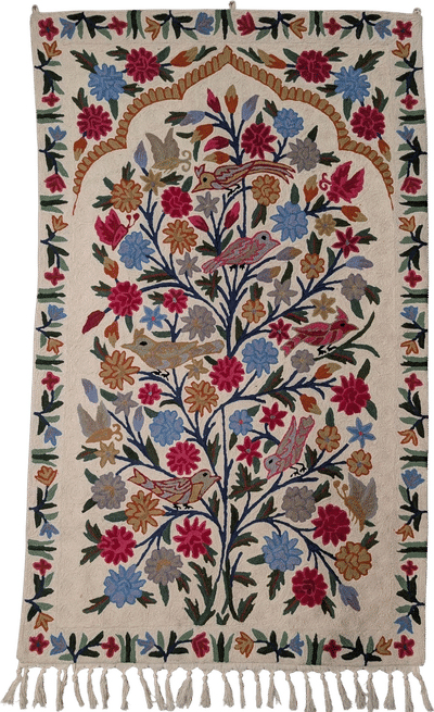 2.5x4 Wool Tree of Life Wall Hanging
