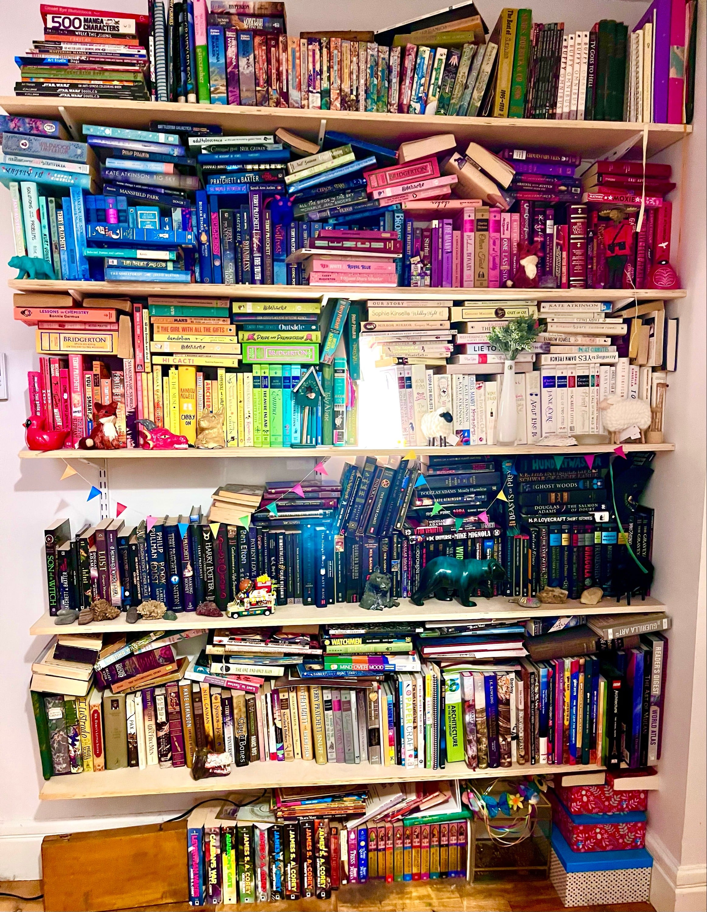 Organising your books by colour