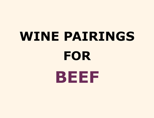 Wine Pairings: BEEF