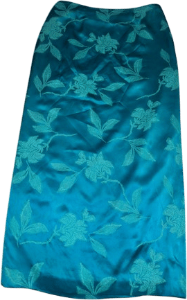 Vintage J.Taylor 100% Silk Midi Skirt Size 12