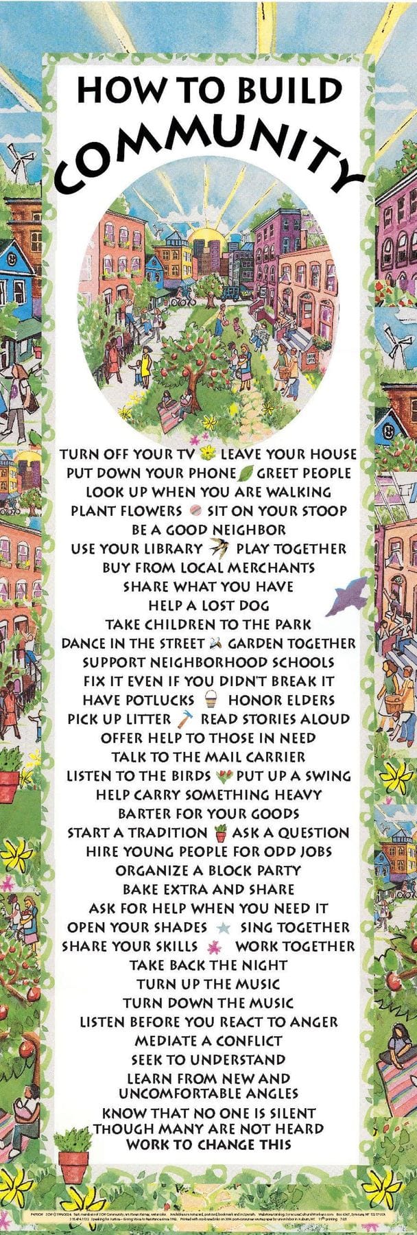 How to Build Community Poster