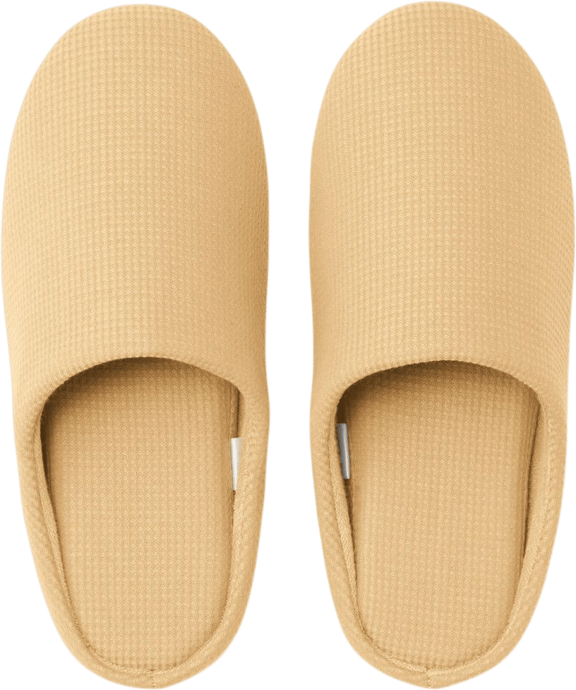MUJI Cotton Insole Slippers (Mustard)