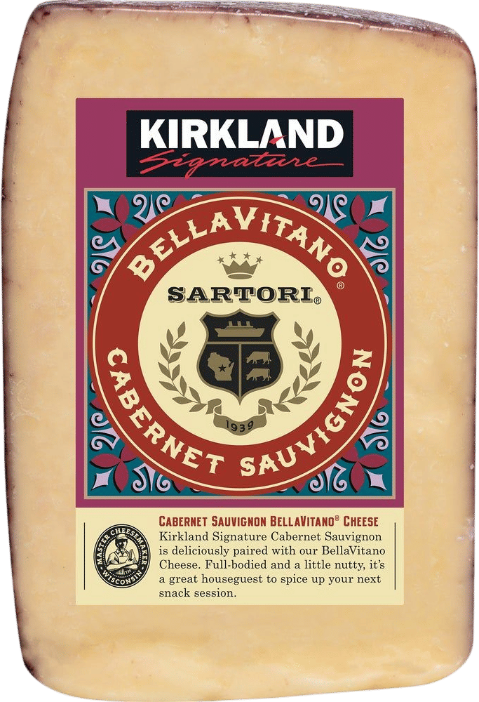Kirkland Signature Sartori Cabernet Sauvignon BellaVitano Cheese
