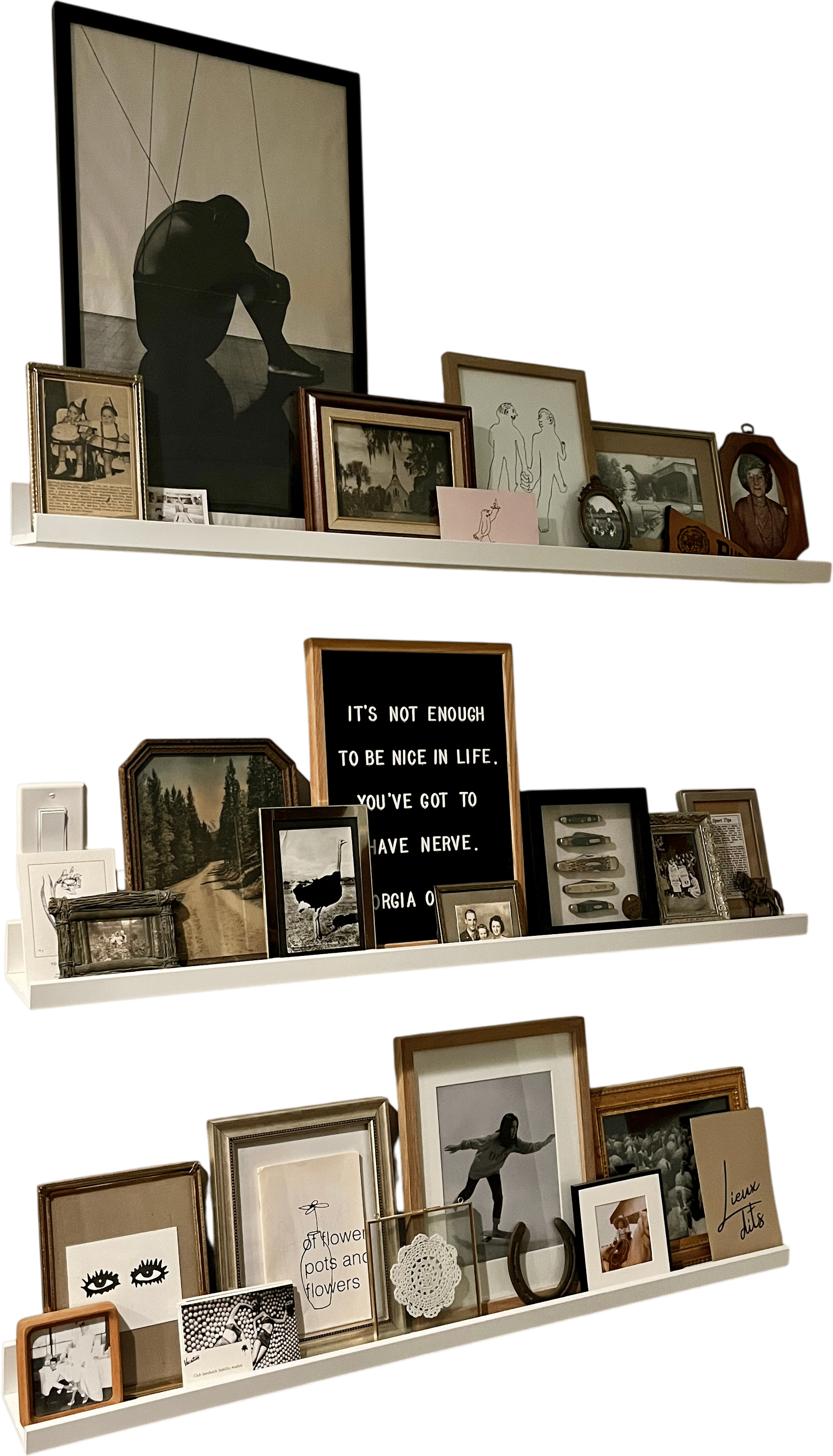 thrifted picture frames