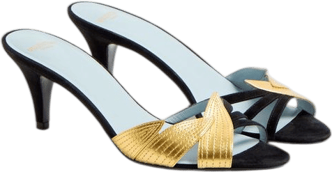 Foliefoliage Suede Slide Sandal