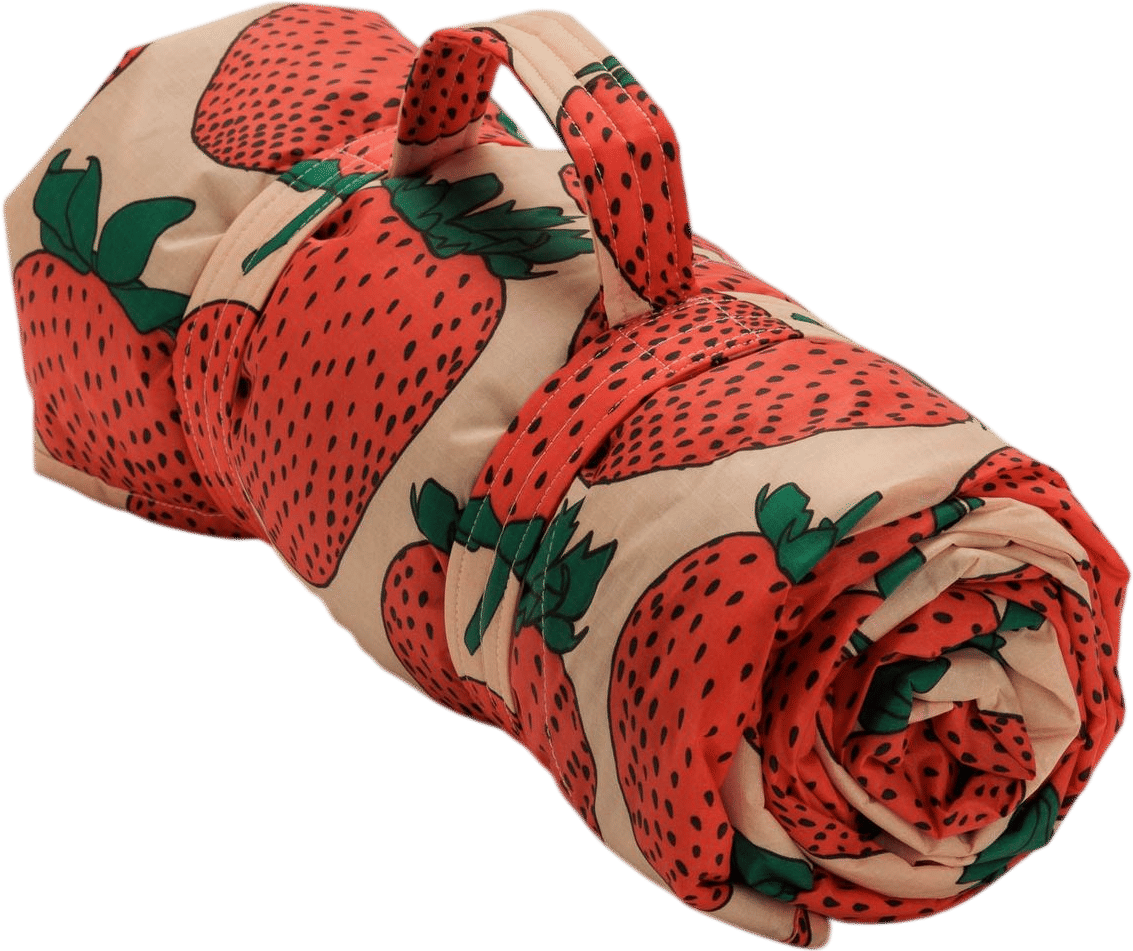 Baggu Puffy Picnic Blanket Strawberry