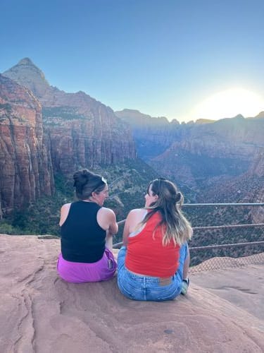 Traveling to beautiful places with long time friends to talk about pop culture