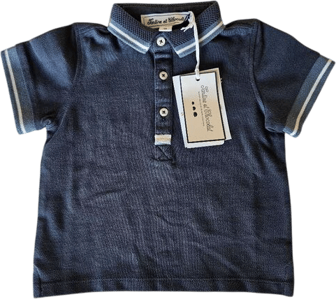 Tartine et Chocolat Baby Tresors de L Ocean Navy Polo (1 Month)