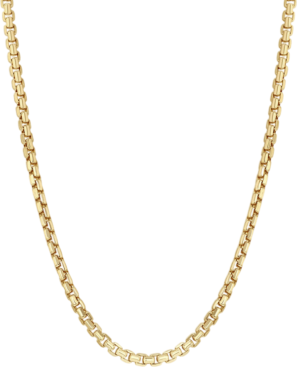 14k Large Box Chain Necklace
