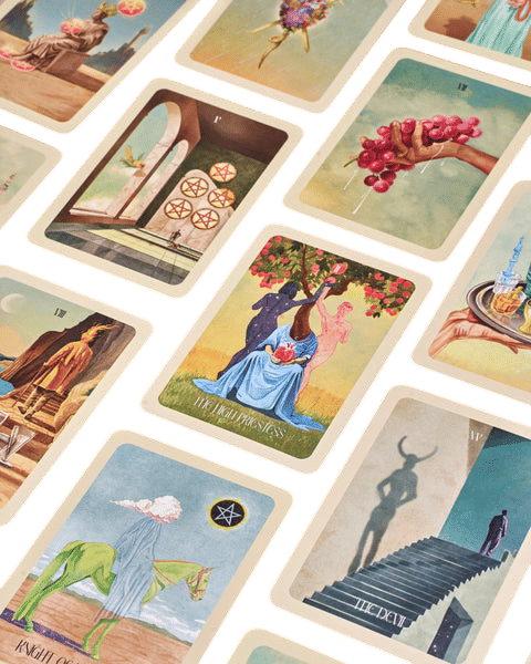 This Color Dreamscape of a  Tarot Deck