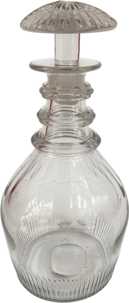 Anglo Irish Lead Glass Decanter (Circa 1800's)