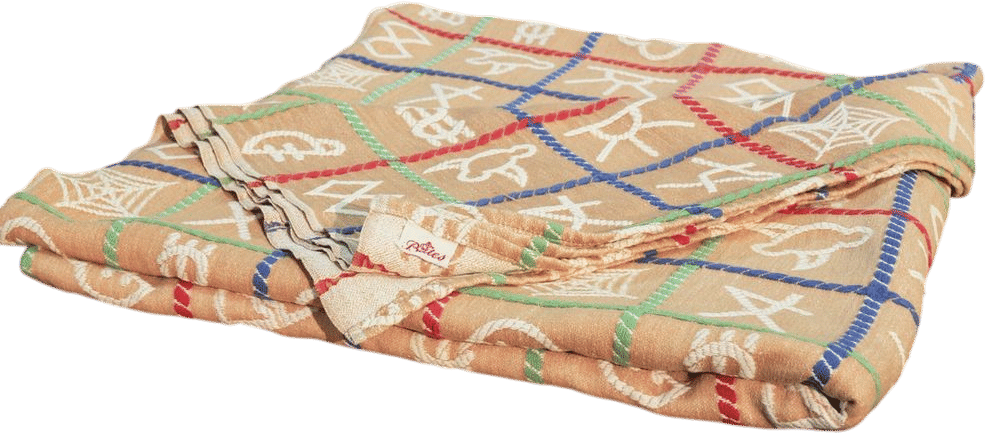 1950's Genuine Vintage Bates Western Cattle Brands Bedspread