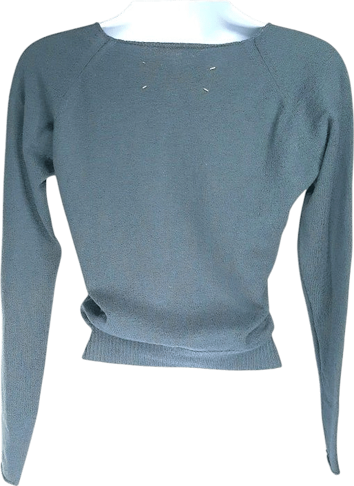 Couture Martin Margiela 1994 Artisanal Line0 Upcycled Socks Overdyed Pullover