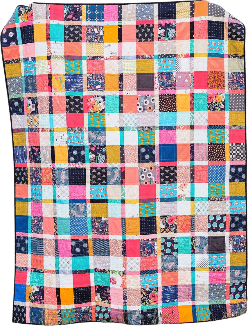 Plaid-ish Scrap Quilt Tutorial (Kitchen Table Quilting)